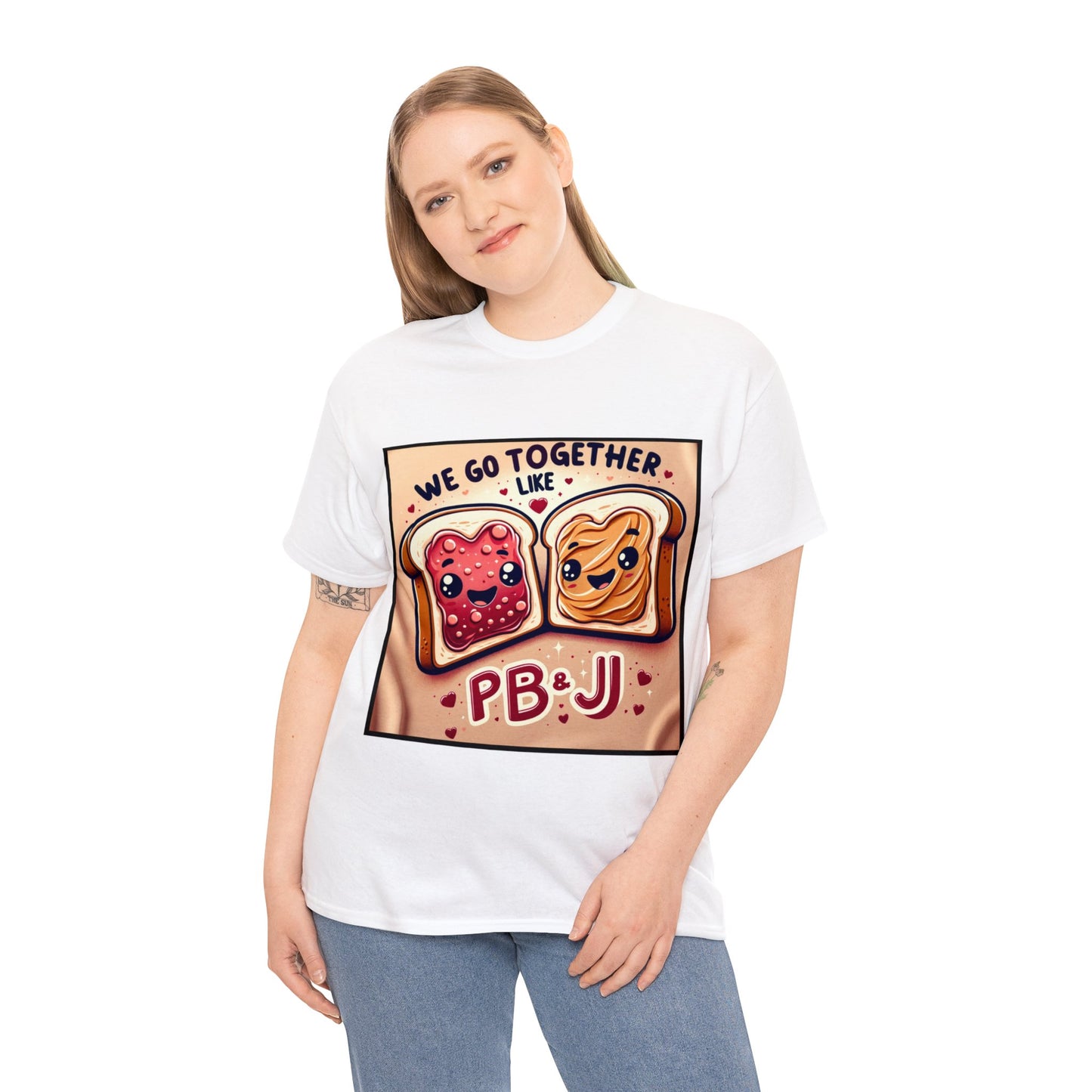 Valentine's Day (PB&J) Unisex Heavy Cotton Tee