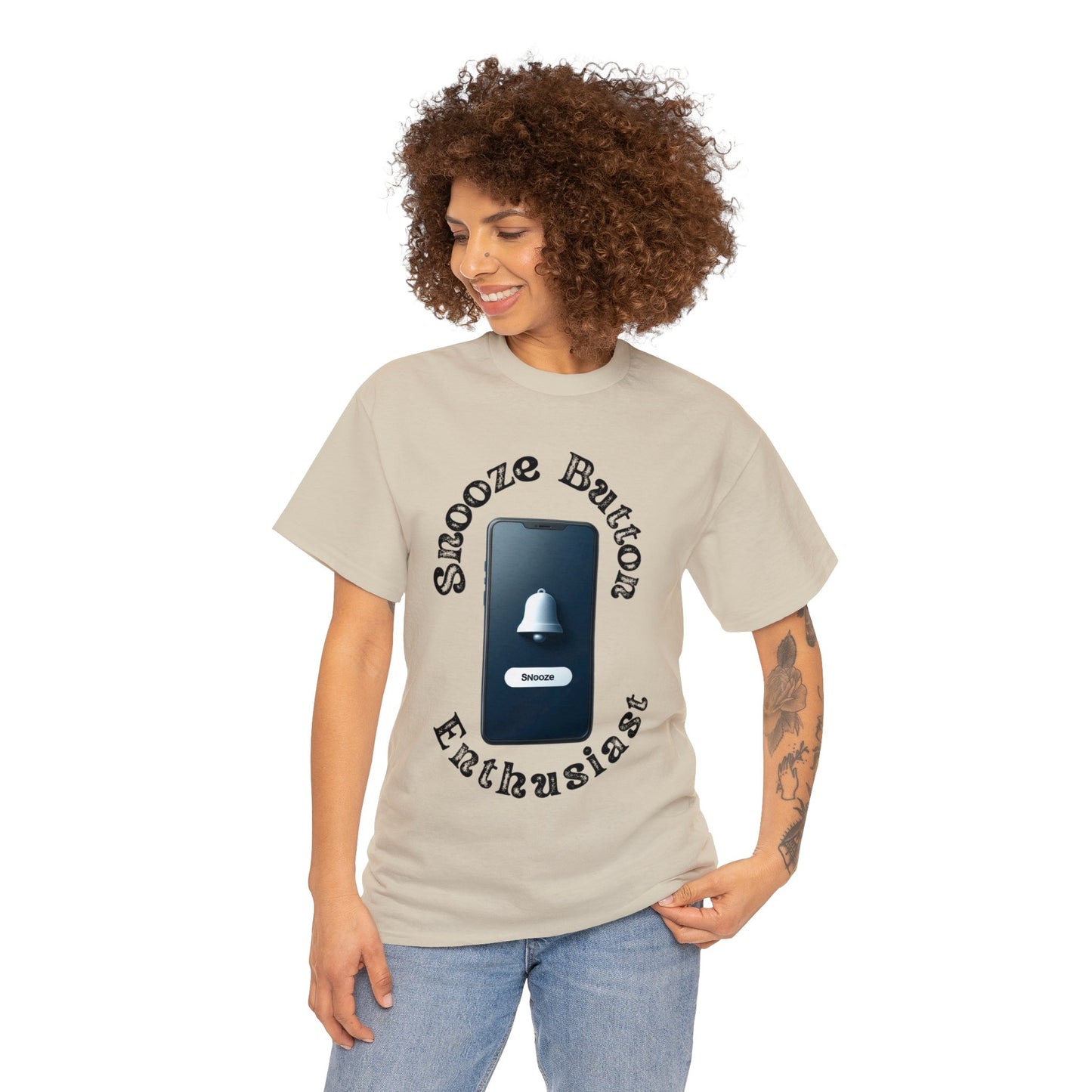 Snooze button Unisex Heavy Cotton Tee