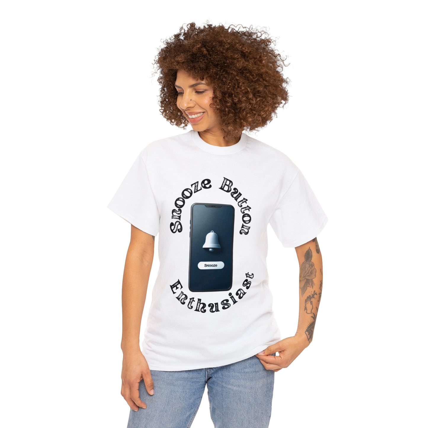 Snooze button Unisex Heavy Cotton Tee