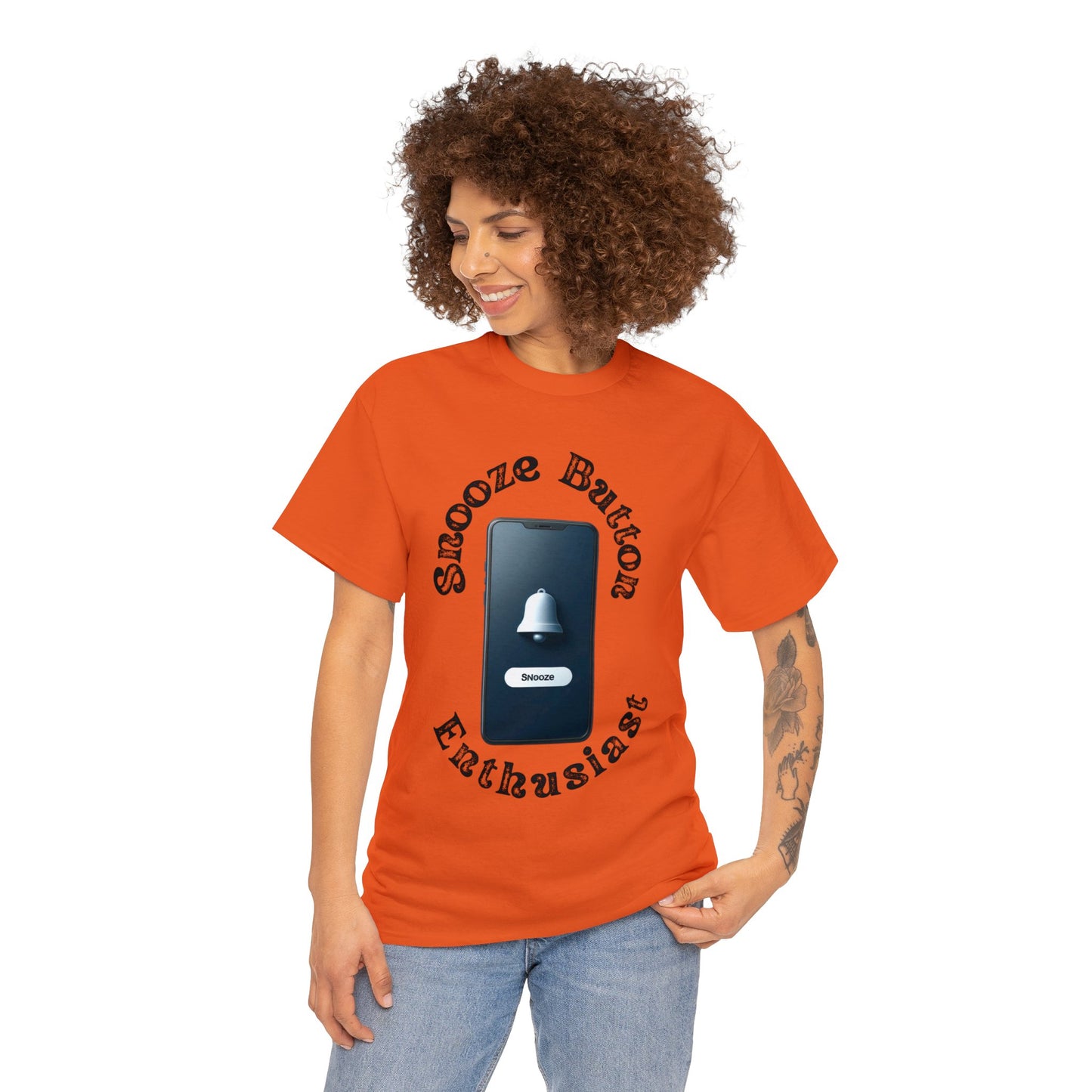 Snooze button Unisex Heavy Cotton Tee