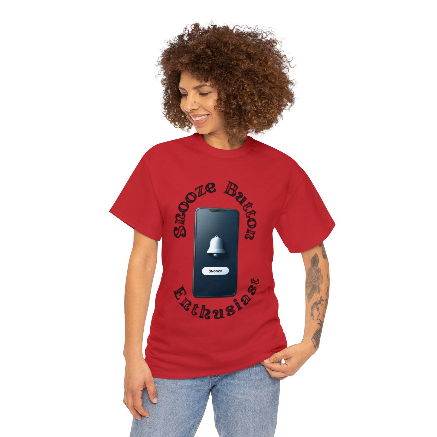 Snooze button Unisex Heavy Cotton Tee