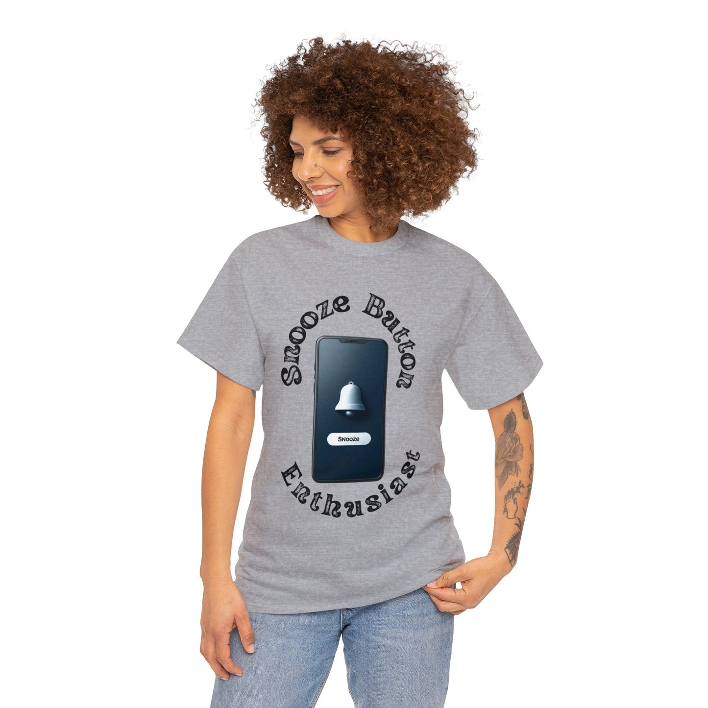 Snooze button Unisex Heavy Cotton Tee