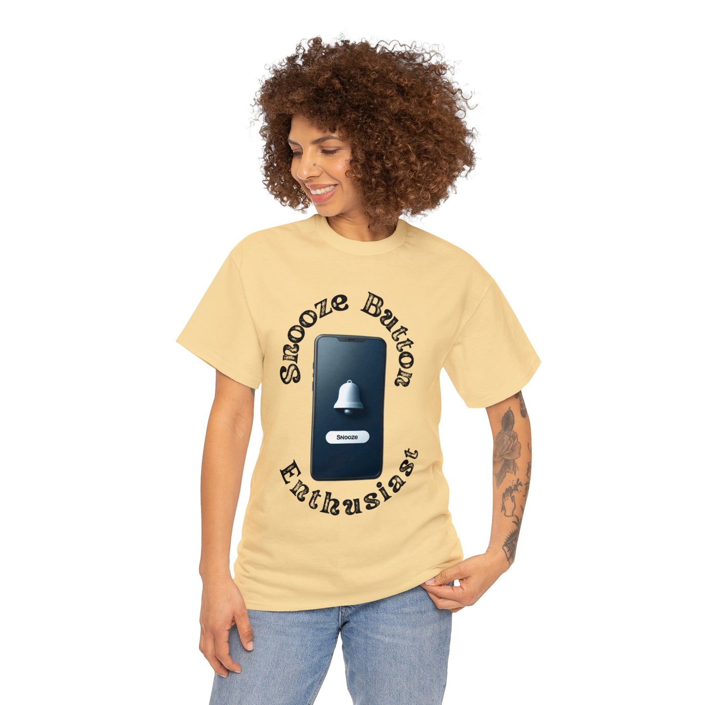 Snooze button Unisex Heavy Cotton Tee