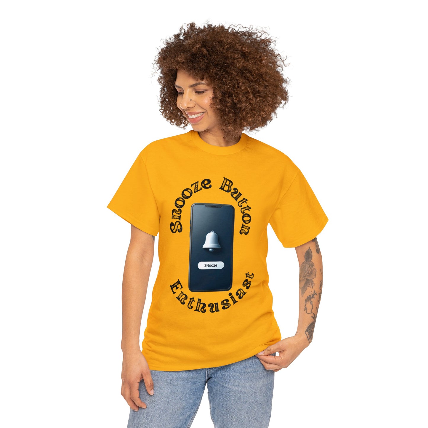 Snooze button Unisex Heavy Cotton Tee