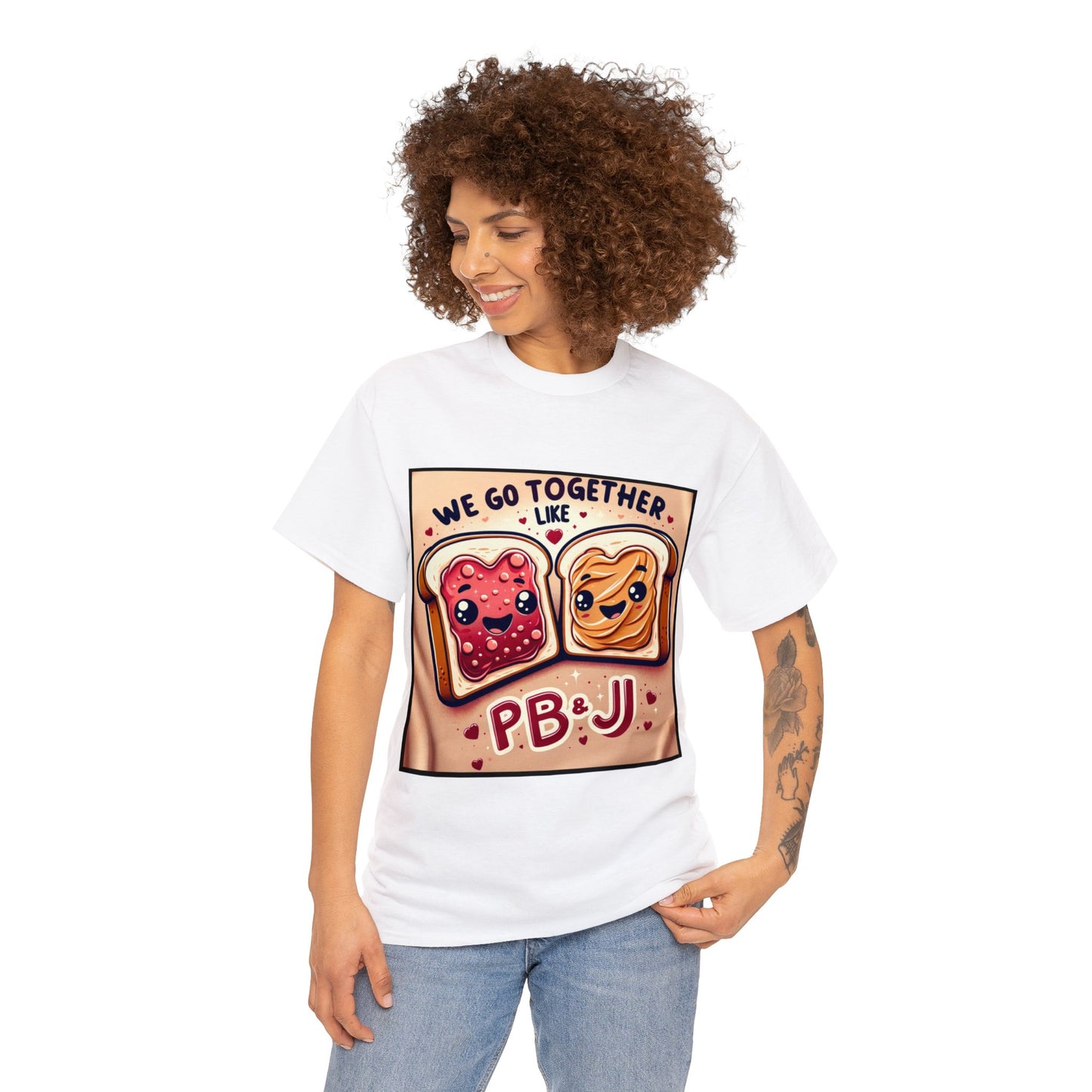 Valentine's Day (PB&J) Unisex Heavy Cotton Tee