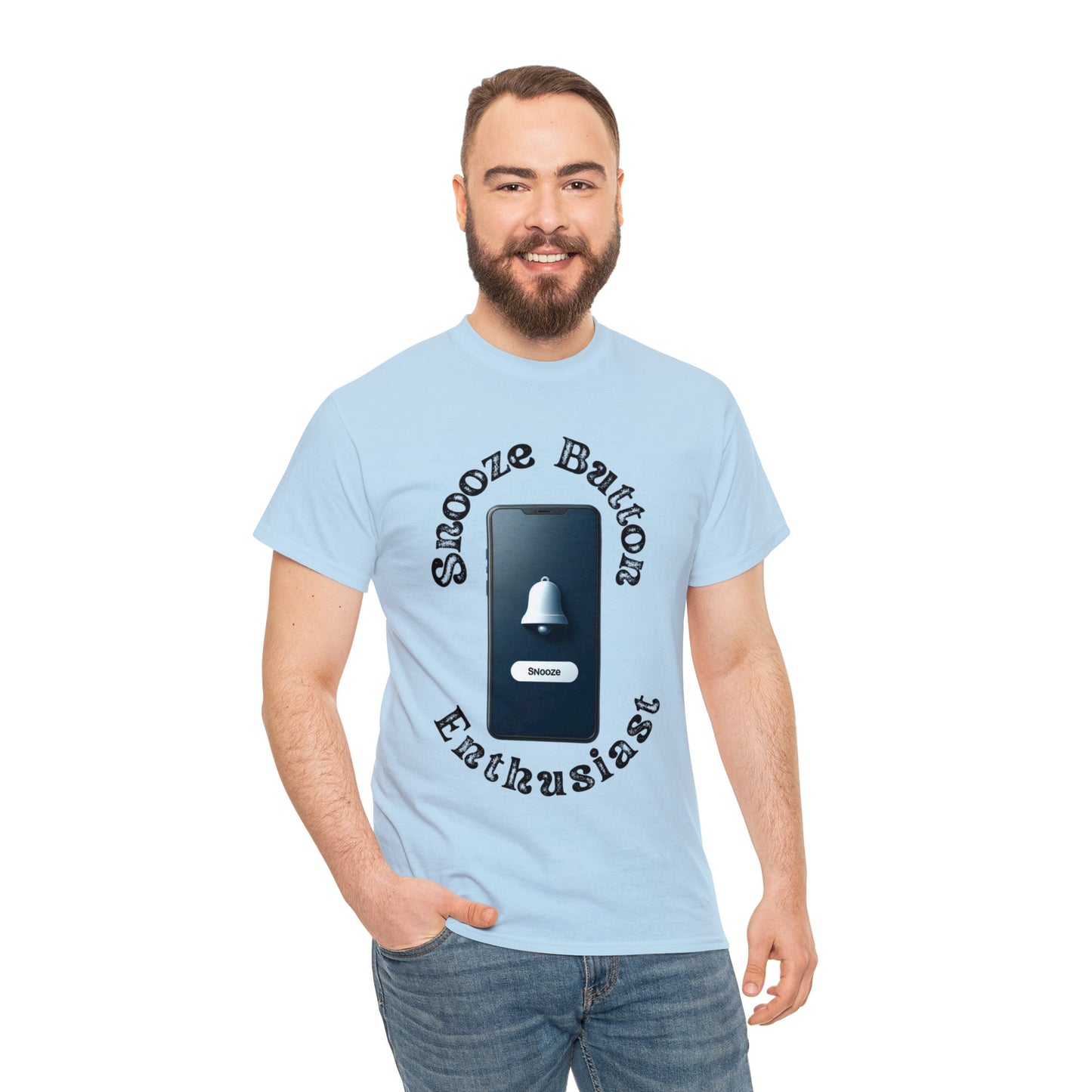 Snooze button Unisex Heavy Cotton Tee
