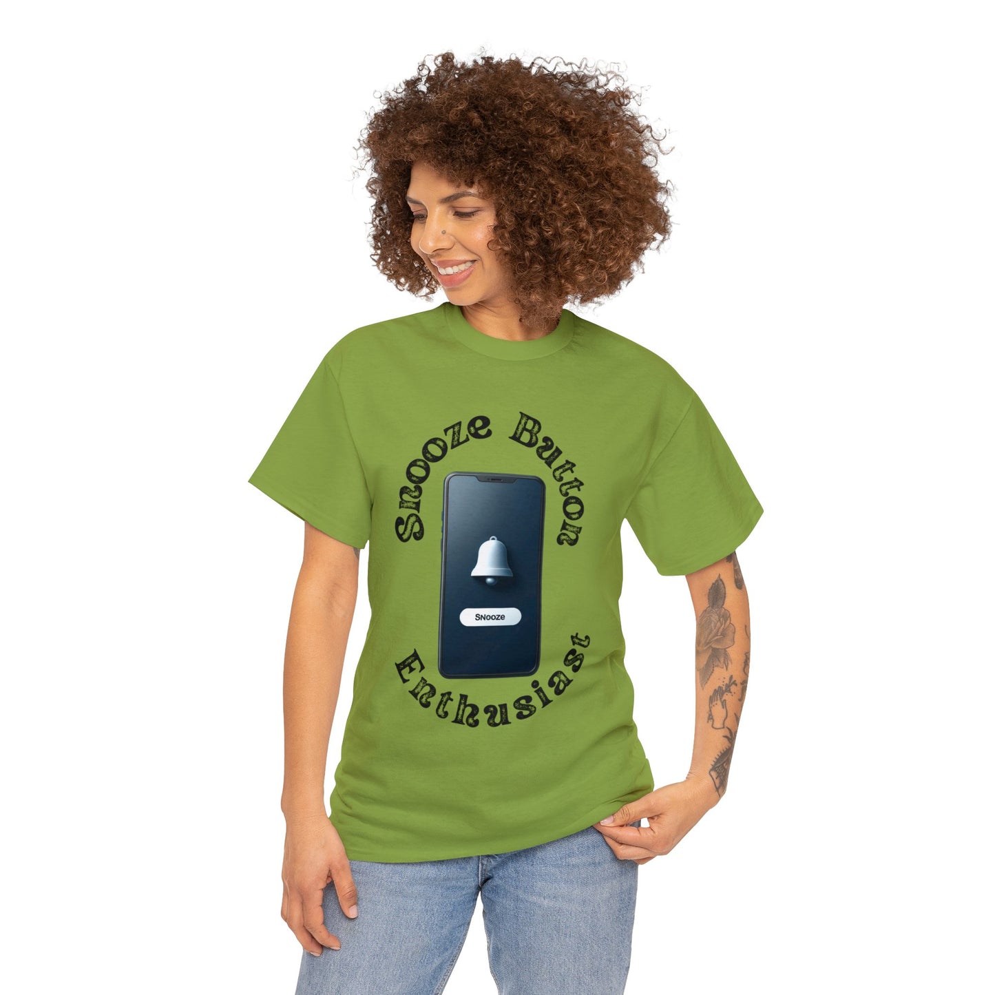 Snooze button Unisex Heavy Cotton Tee