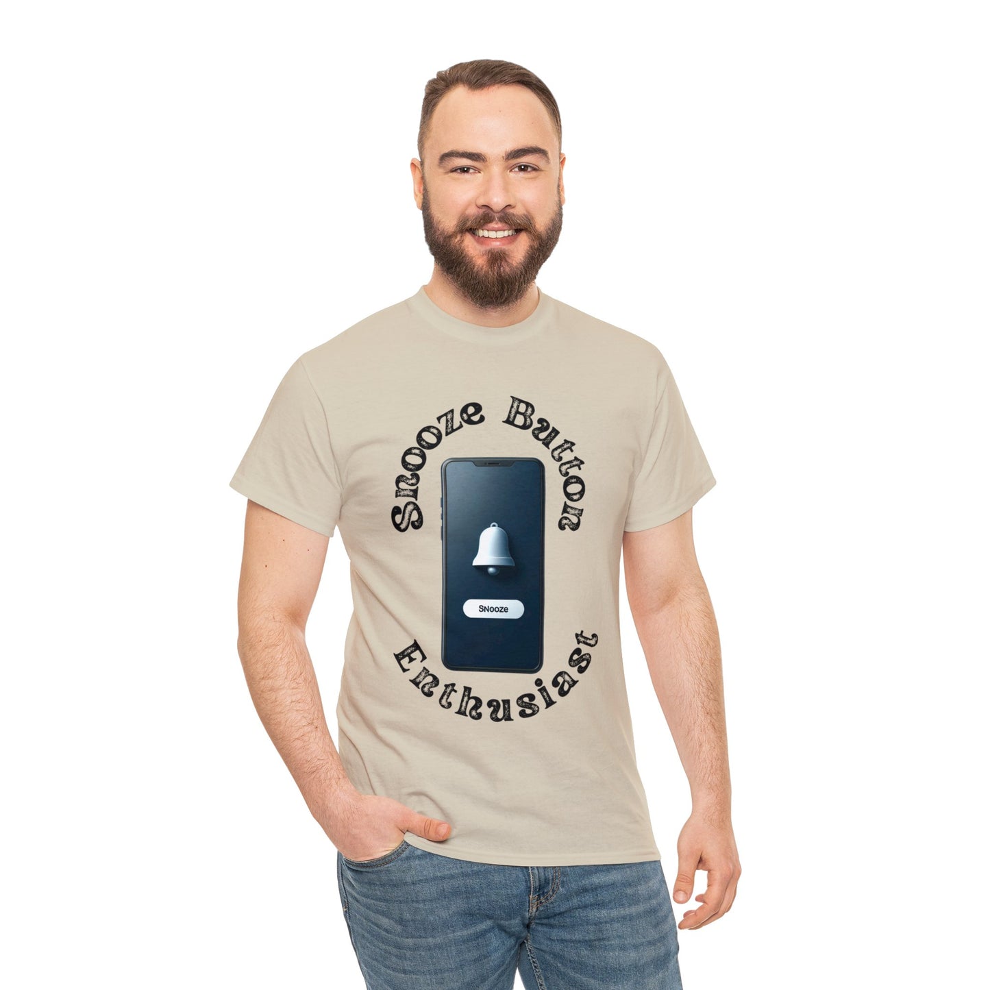 Snooze button Unisex Heavy Cotton Tee