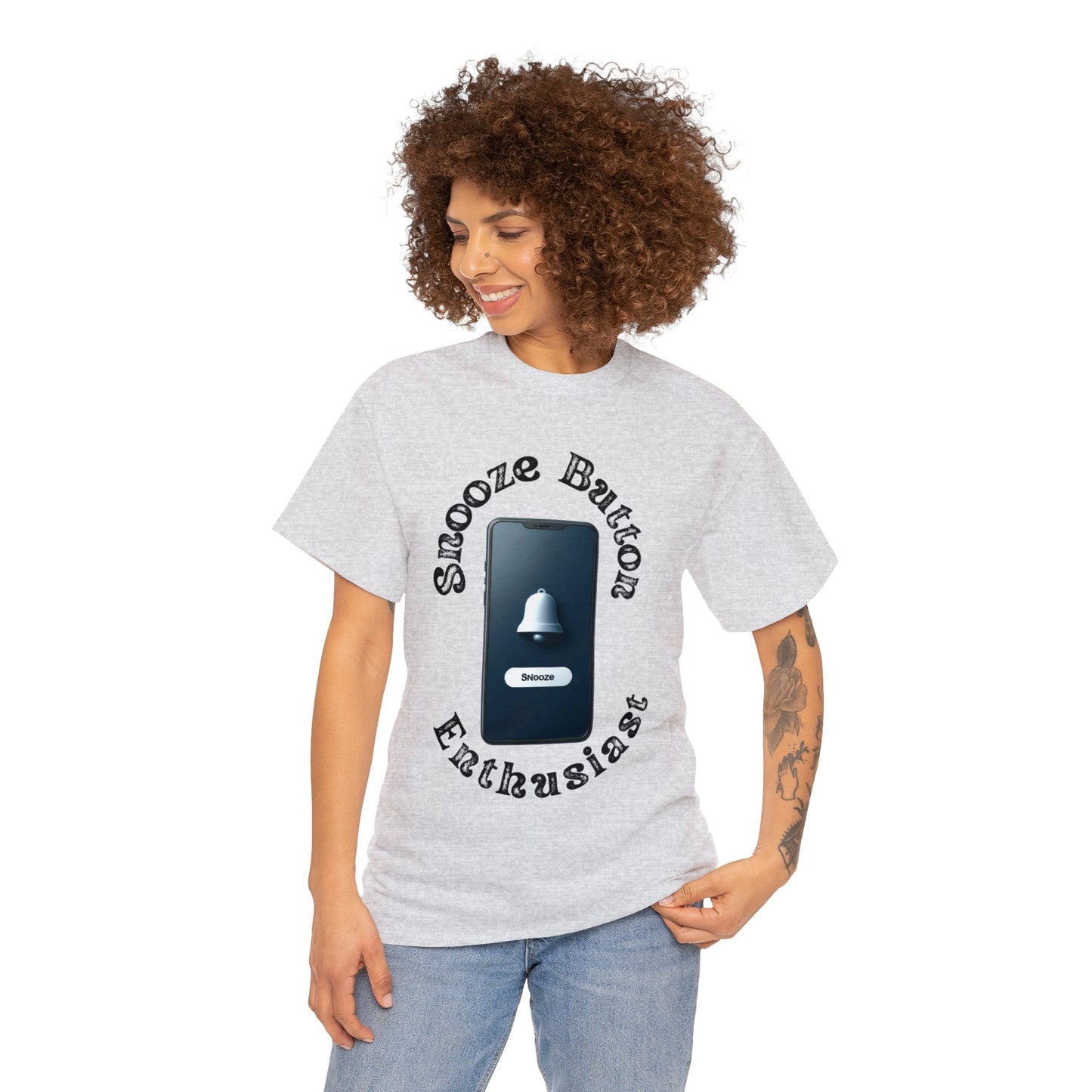 Snooze button Unisex Heavy Cotton Tee